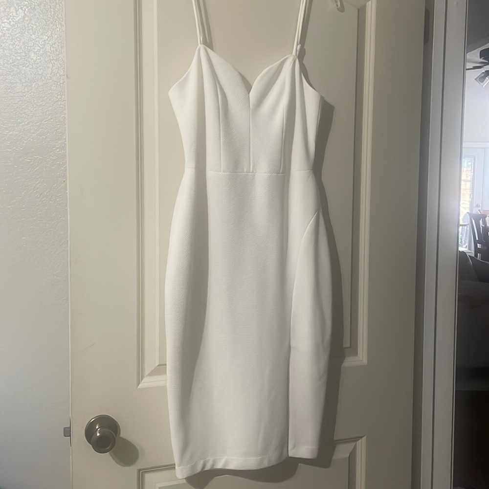 White dress perfect for a bachelorette party